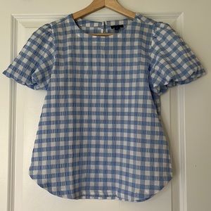 Ann Taylor gingham blouse